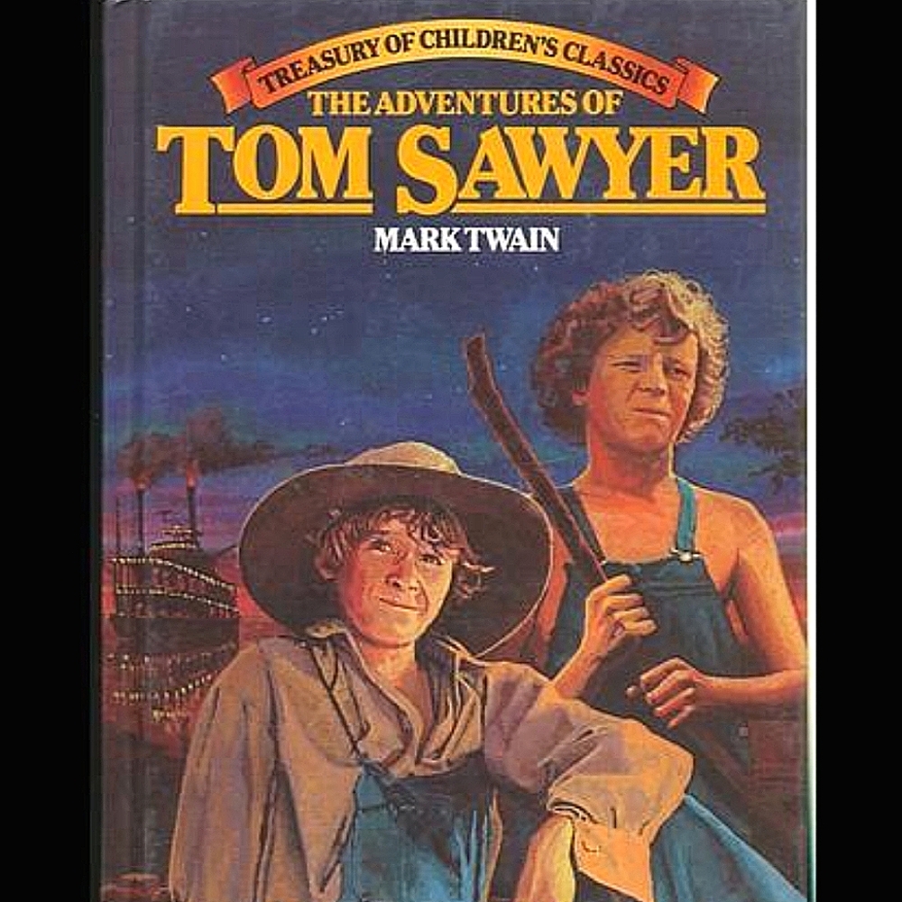 THE ADVENTURES OF TOM SAWYER by Mark Twain Vintage Hardcover Book
